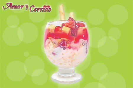 Cereal con helado